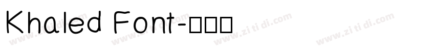 Khaled Font字体转换